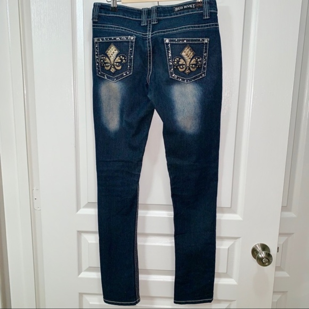 🖤 Red Rivet Trinity Jeans - Picture 4 of 8